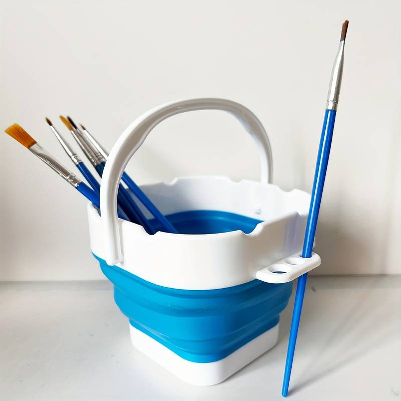 Collapsible Paint Brush Washer portable Silicone Washing - Temu